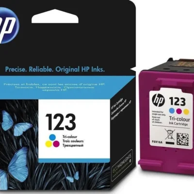 HP 123 Tri-color Original Ink Cartridge #F6V16AE